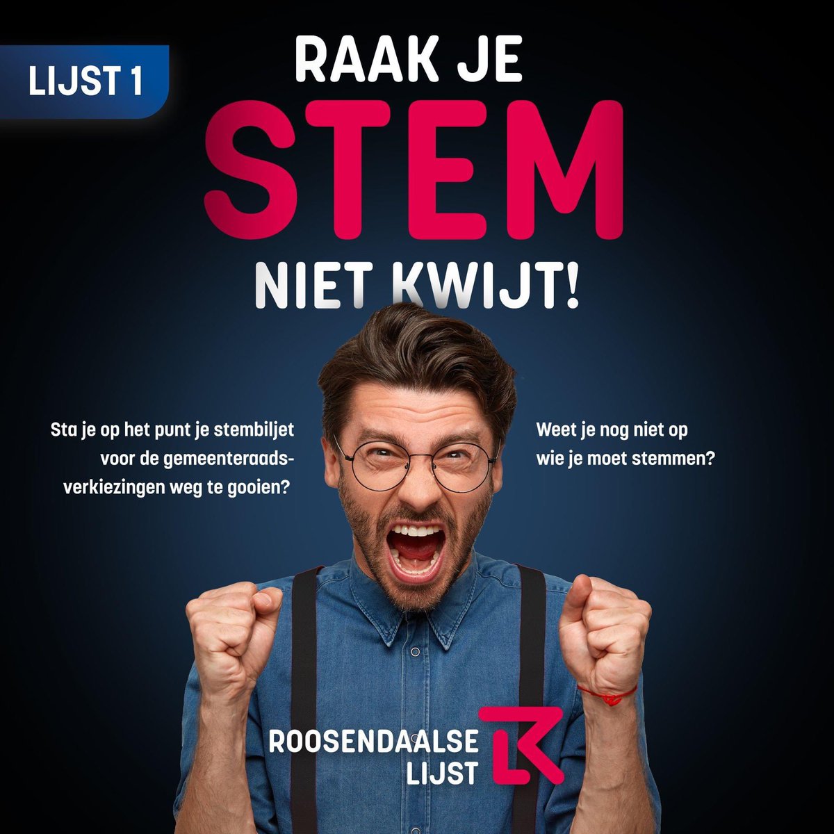 Raak je stem niet kwijt!

Lijst 1 | 💯% #RoosendaalseLijst #GR2022 #Heerle #Moerstraten #Nispen #Wouw #Wouwseplantage #Roosendaal