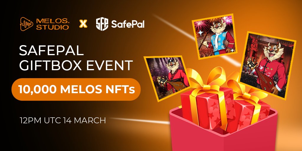 #MelosStudio x <a href="/safepal/"></a> GiftBox Event

10,000 #Melos NFTs are up for grabs in this campaign!

Time: 14 March at 12PM(UTC)

Here is a guide on how to use the Melos Studio DAPP in the SafePal wallet on your smartphone:

blog.melos.studio/guide-how-to-u…