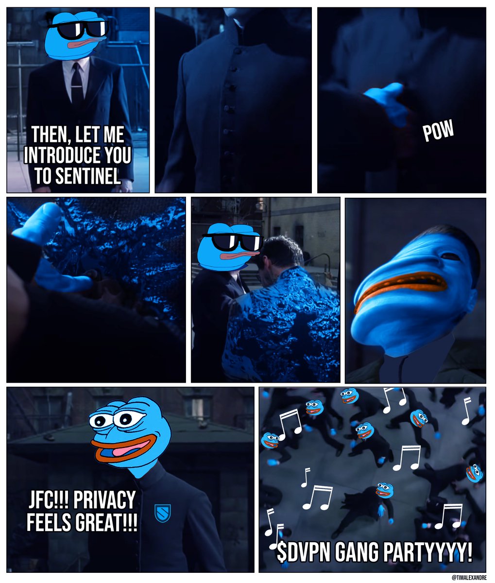 MortimCrypto's tweet image. OK I've just rewatched #Matrix entirely and - have you ever noticed that when you remove "ders" in Mr. Anderson, you end up with Mr. Anon? 😂 

Could help myself, had to do this $dVPN comic