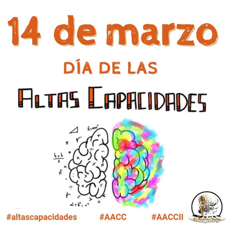 “Solo” quiero recordar en el día de los grandes olvidados del sistema educativo que “El talento que no se cultiva se pierde” #AltasCapacidades #aacc hay que seguir luchando.