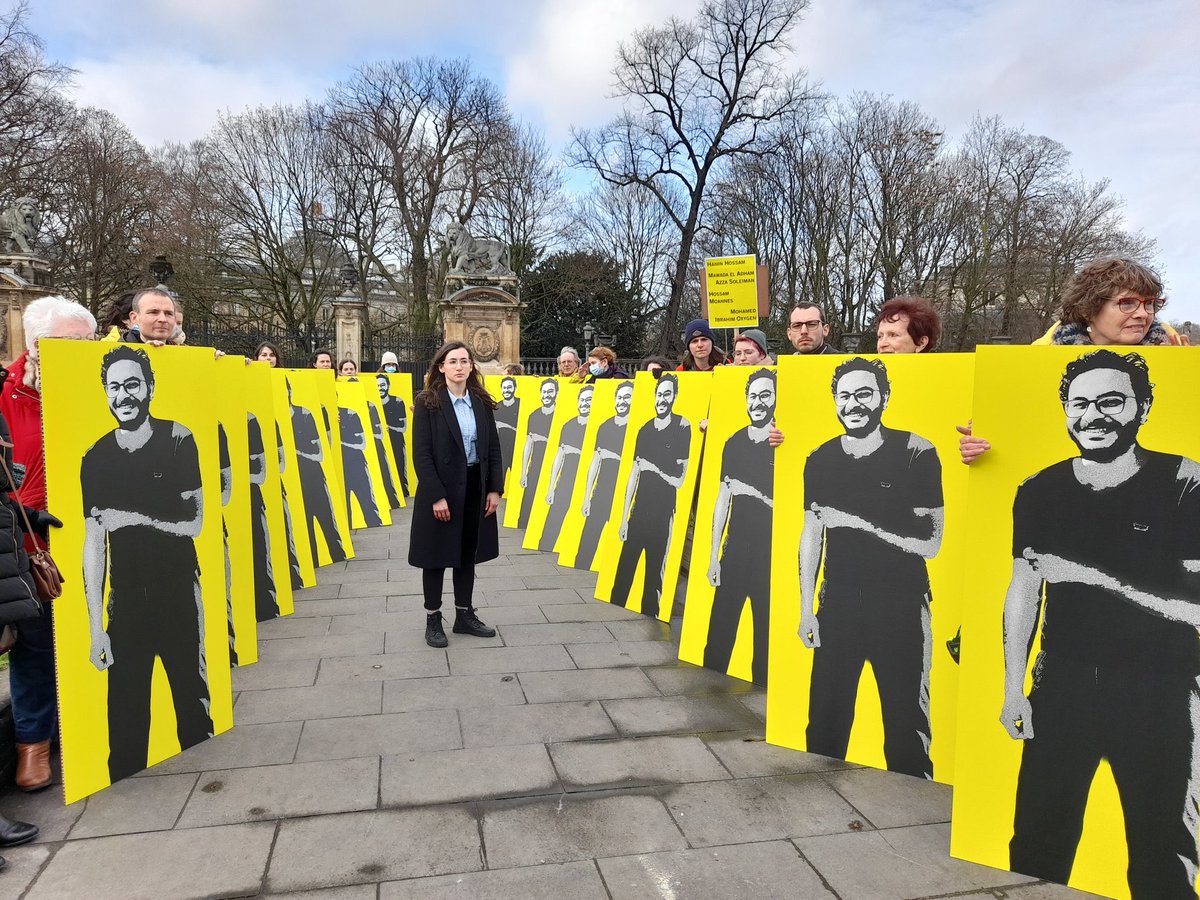 Our eyes are on #Egypt today, as the retrial of Ahmed Samir Santawy continues. His immediate &amp; unconditional release is the only just outcome after more than 1 year of unjust imprisonment for bogus “false news” charges. <a href="/AlsisiOfficial/">Abdelfattah Elsisi</a> #FreeAhmed