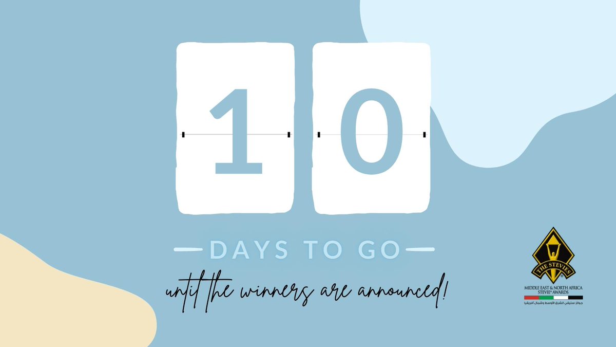 MENAStevies's tweet photo. ⭐There's now just 10 DAYS TO GO until the announcement of the 2022 Middle East & North Africa Awards! ⭐
🤩Are you ready?
➡️https://t.co/2VXDwlnyqi
.
.
#StevieAwards #MENASA #MiddleEast #MENAStevies #Achievement #NorthAfrica #BusinessAwards #RAK #2022Awards https://t.co/eebwqa9Ewz