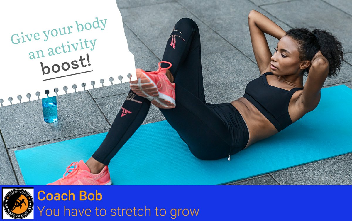 Feeling groggy or anxious? Try a quick burst of exercise to energize your body and mind! Try holding a plank, jumping jacks, push-ups, jumping, or skipping.