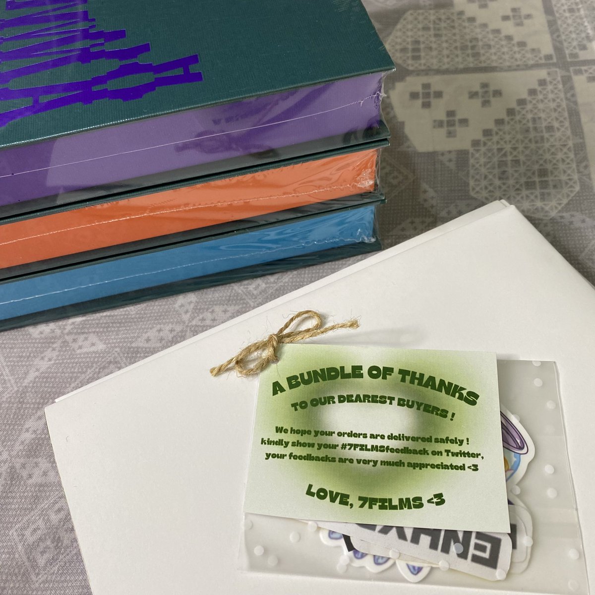 LFBREAD's tweet photo. my dimension dilemma albums from @7FILMSSHOP are finally here... hahah. this was such a frustrating transaction. was supposed to receive these last december but was told naiwan yung albums sa kr +
#7FILMSfeedback https://t.co/r7EkXA0Nwr