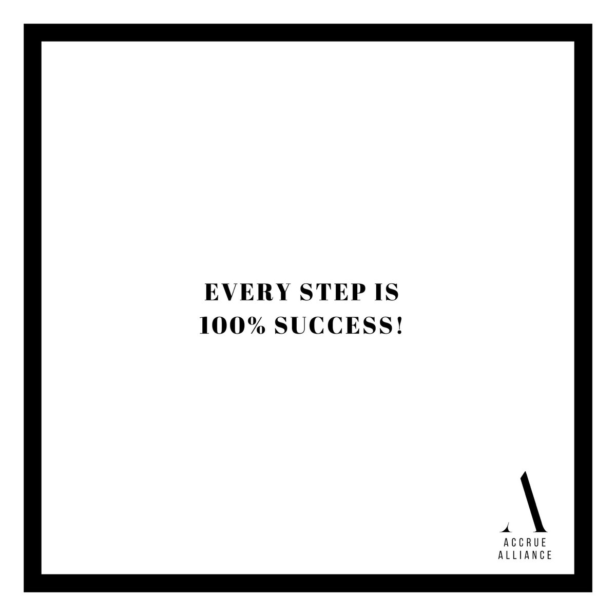 AccrueAlliance's tweet photo. There’s no success without action! 
Every step counts.#success #goals https://t.co/jZmpGGAeIE