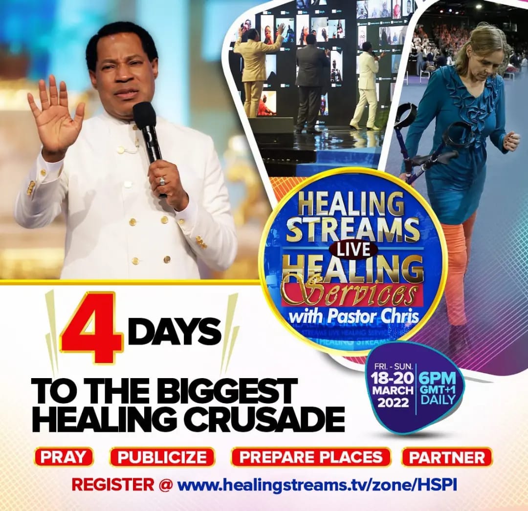 HSTV_'s tweet photo. WE ARE 4 DAYS TO THE HEALING STREAMS LIVE HEALING SERVICES WITH PASTOR CHRIS.
IT'S  GETTING CLOSER AND CLOSER AND CLOSER.
REGISTER NOW @
https://t.co/2YhFOQELUe
#HSLHS
#PastorChris https://t.co/K4RzHuOUKs