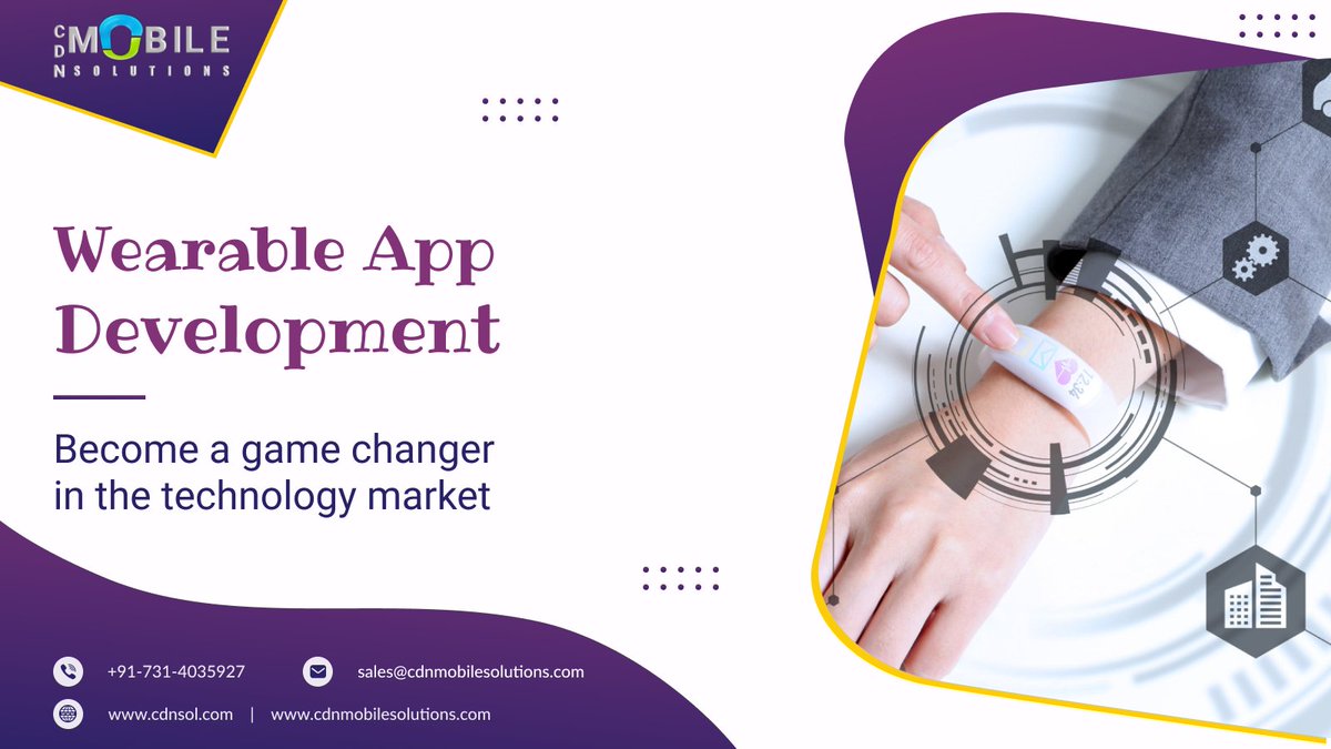 cdnmobilesoln's tweet photo. The market of wearable gadgets and devices is on the upswing. Smartwatches, wristbands, and various other products are projected to soar in the near future. So, Without a doubt #Wearableappdevelopment has a lot of potential
https://t.co/xxQQaaxfmt
#wearableitsolutions #CDNMobile https://t.co/OyoUWfRmvS