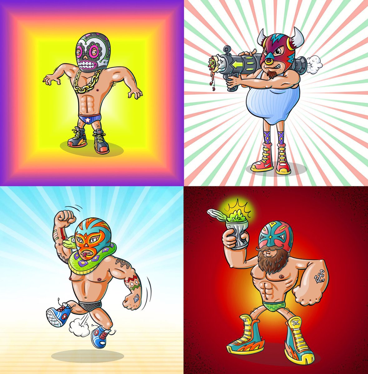 Luchadorks NFT tweet media