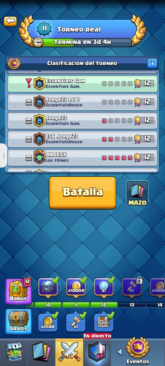 4 Cuentas con la recompensa gratis al máximo 🙌🏼, a llegar lejos con todas ellas