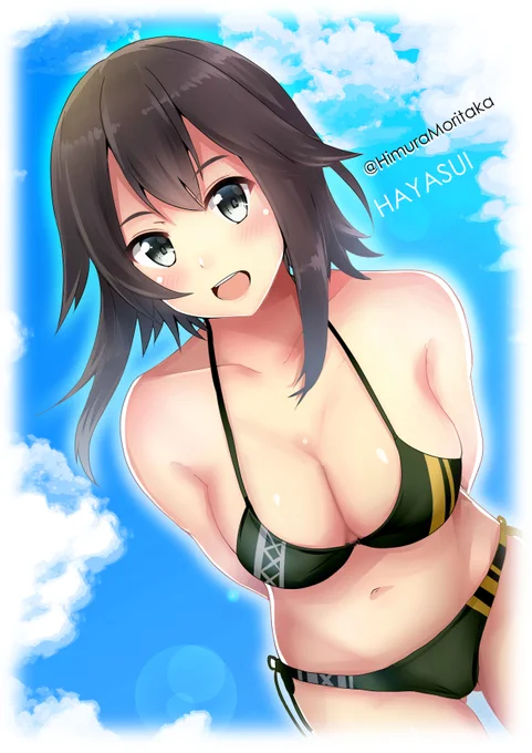 もう暑いから水着の絵を投稿する!!速吸❤️ 