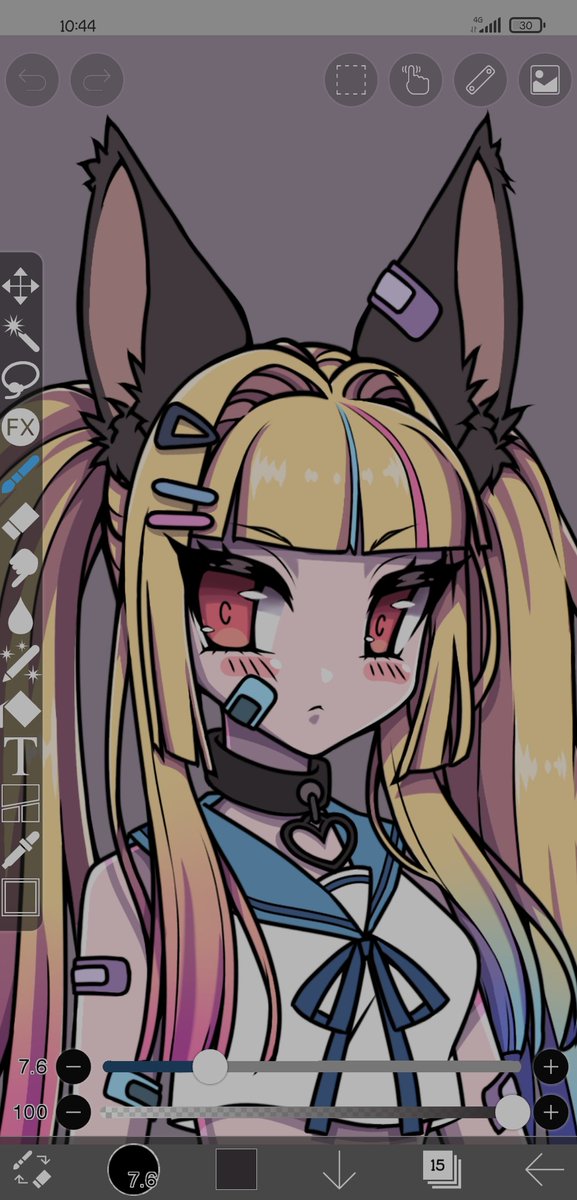 WIP buat NFT projects.. 
Original character namanya Kiyo-Mi ❤️ 
#NFT #nftindonesia #illustrationart #digitalart #digitaldrawing #originalcharacter