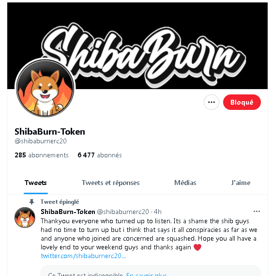 Dezaxe's tweet photo. #SHIBARMY Pay attention to this account @shibaburnerc20

This project tries to use burn fans from the #SHIB community to sell their token, which contains dozens of red flags💯 and have been identified as a scammer by the #SHIB breed

Don't fall into the trap https://t.co/LfrhkqOLAH
