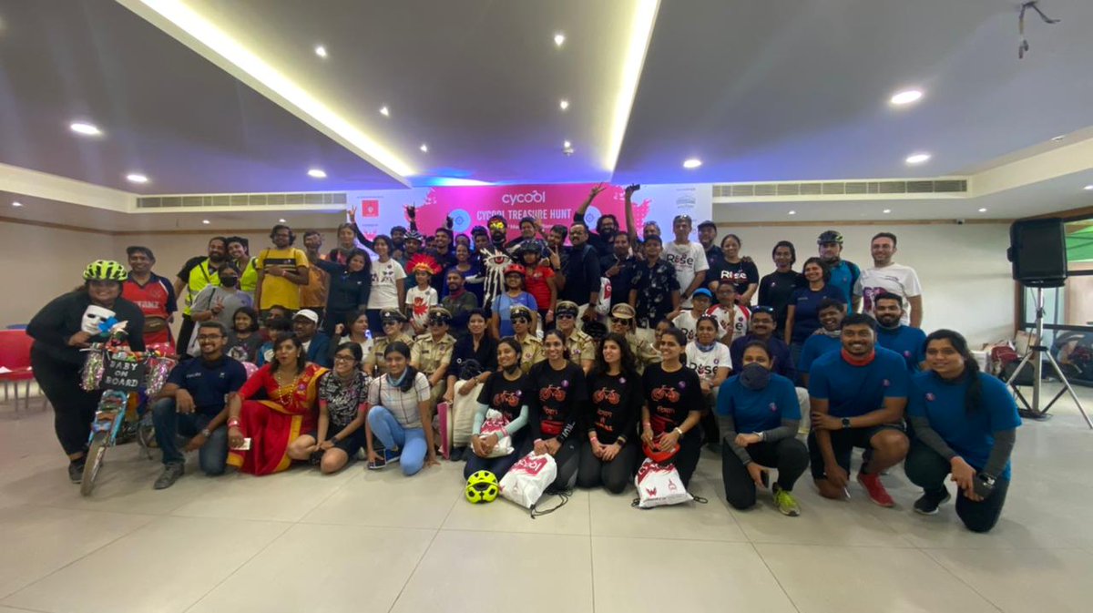 Gulaaabi's tweet photo. 28km Cycool Treasure Hunt Challenge was organised In association wit Spokes-Women today.Thanks to the whole team n organisers for coming up with such awesome ride.
#cycool #WomensDay2022 #cycoolchallenge https://t.co/lzqzcZBvJA
