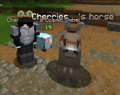 CherriesorBerry's tweet photo. Thanks Wynncraft for the "horse" mount :) https://t.co/rgtF2ZMiGw