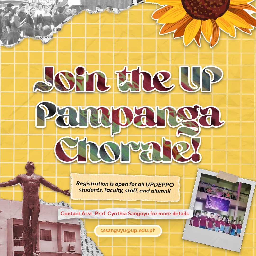 upclarkalerts's tweet photo. Join the UP Pampanga Chorale! https://t.co/PIvYsgi98a
