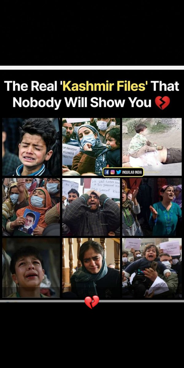 rubab_banoo's tweet photo. The real #KashmirFiles that no body will show you 😭💔. May Allah protect all my kashmir Brothers and sisters. https://t.co/IBn3zr1SF9