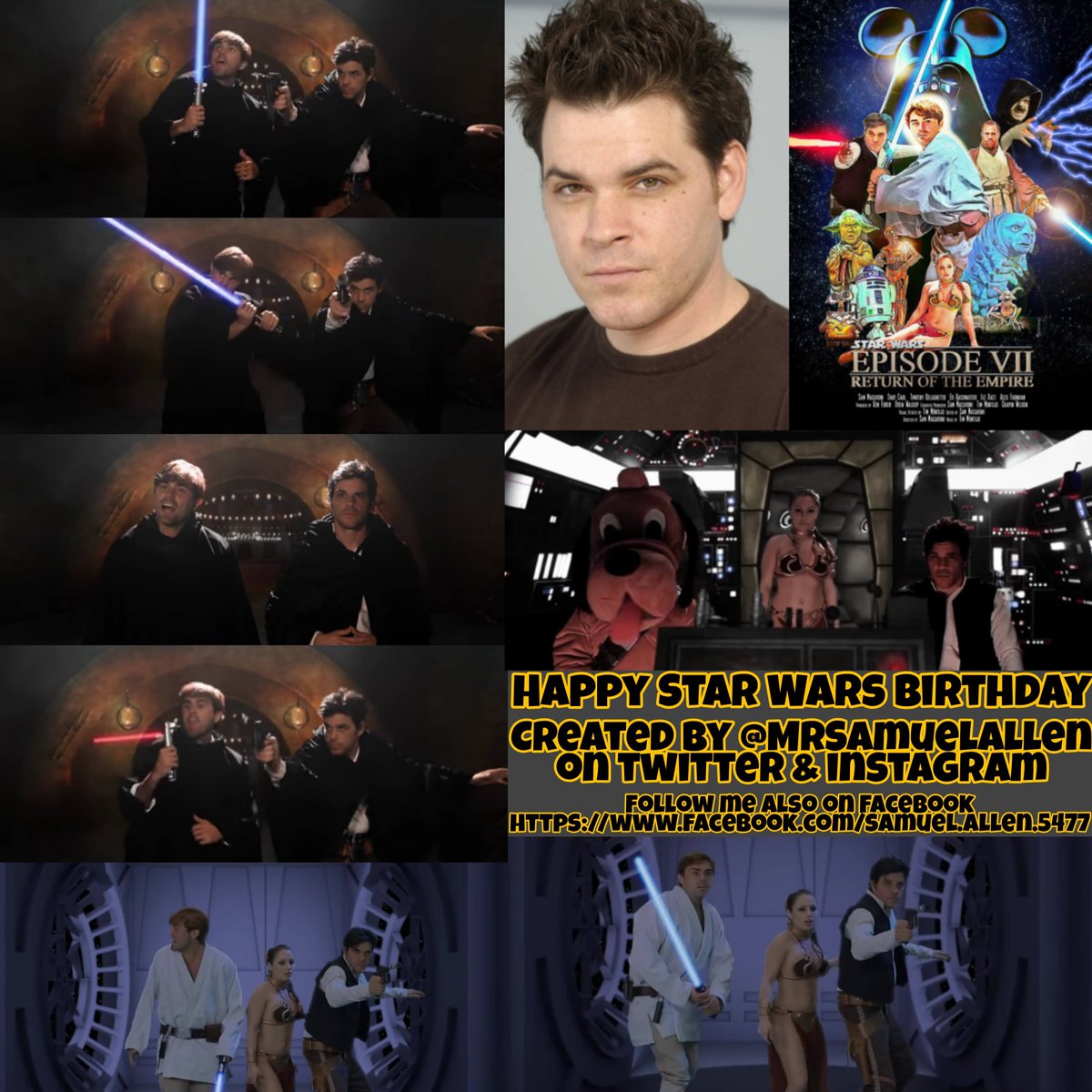 MrSamuelAllen's tweet photo. Happy 47th Birthday to @SamMacaroni, he played Han Solo in fan film #StarWars #EpisodeVII #ReturnOfTheEmpire. Follow him also on
Instagram https://t.co/yoVbTl8oUL. May he have a good one. https://t.co/IDONG5WubM
