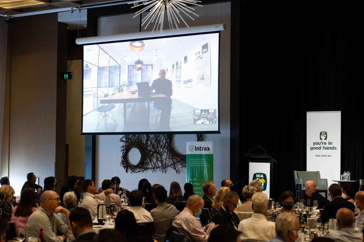 Fantastic to see RobertsDay founder, Mike Day, and Hatch RobertsDay Principal, Peter Ciemitis on stage at the recent HIA-Intrax Industry Outlook Lunch as part of an expert panel discussing the next crucial aspect of planning reforms.

#urbanplanning #greatplaces