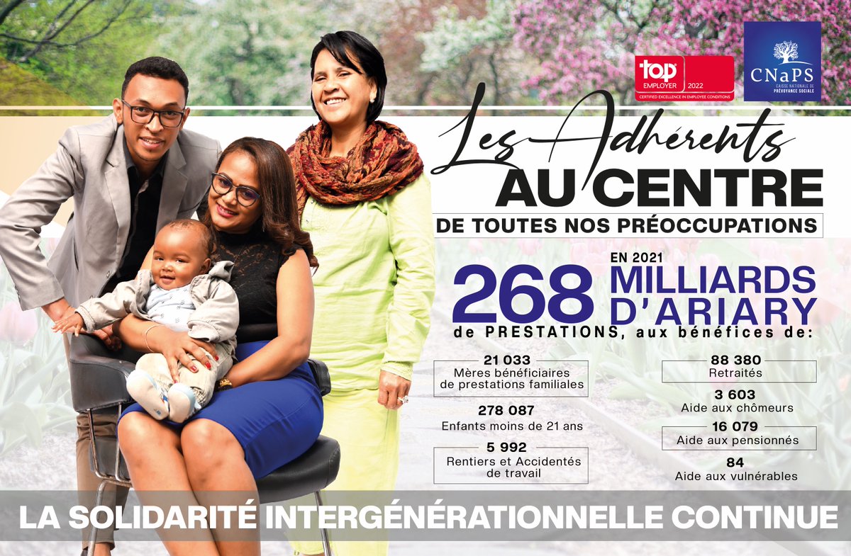 CNaPS_Mada's tweet photo. La solidarité intergénérationnelle continue
#Solidarity #CNaPS https://t.co/RBMqfGAwTg