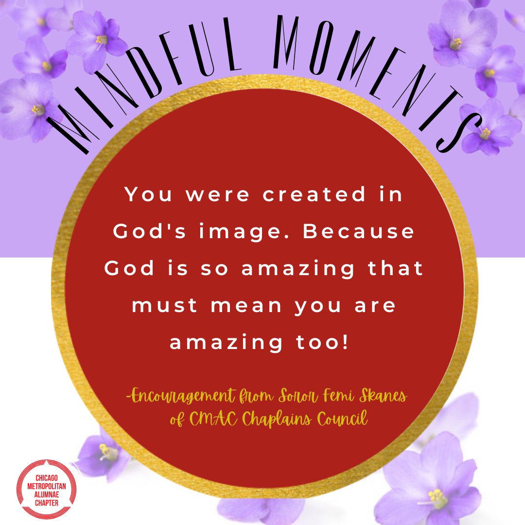 CMACDeltas's tweet photo. Remember, you were created in God's image! #MindfulMoments https://t.co/m4NfYunnRt