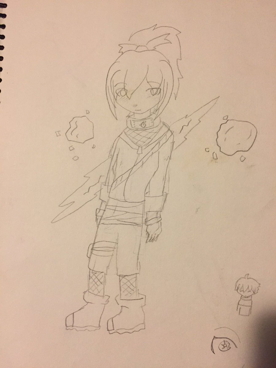 once again redrawing my 2006 naruto oc lol 