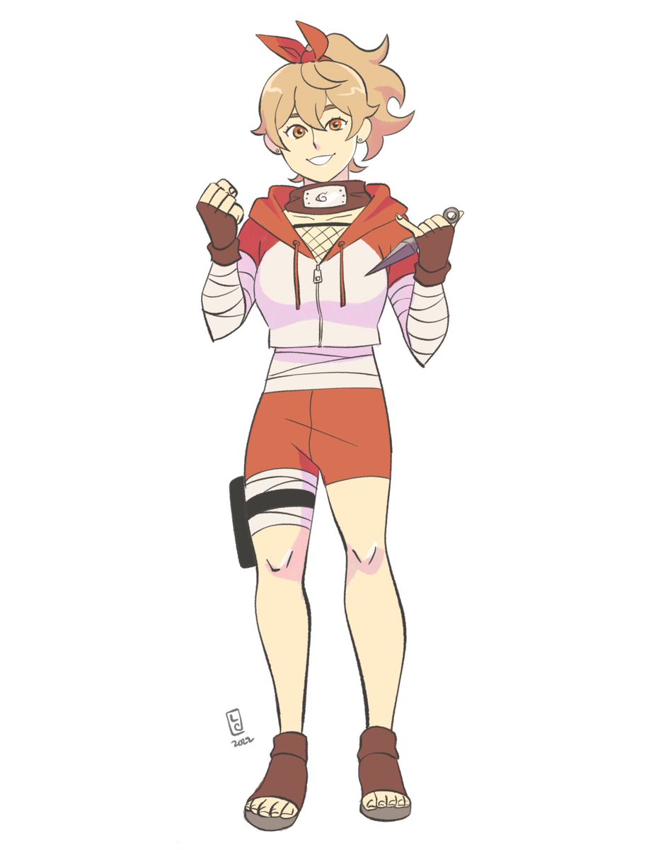 once again redrawing my 2006 naruto oc lol 