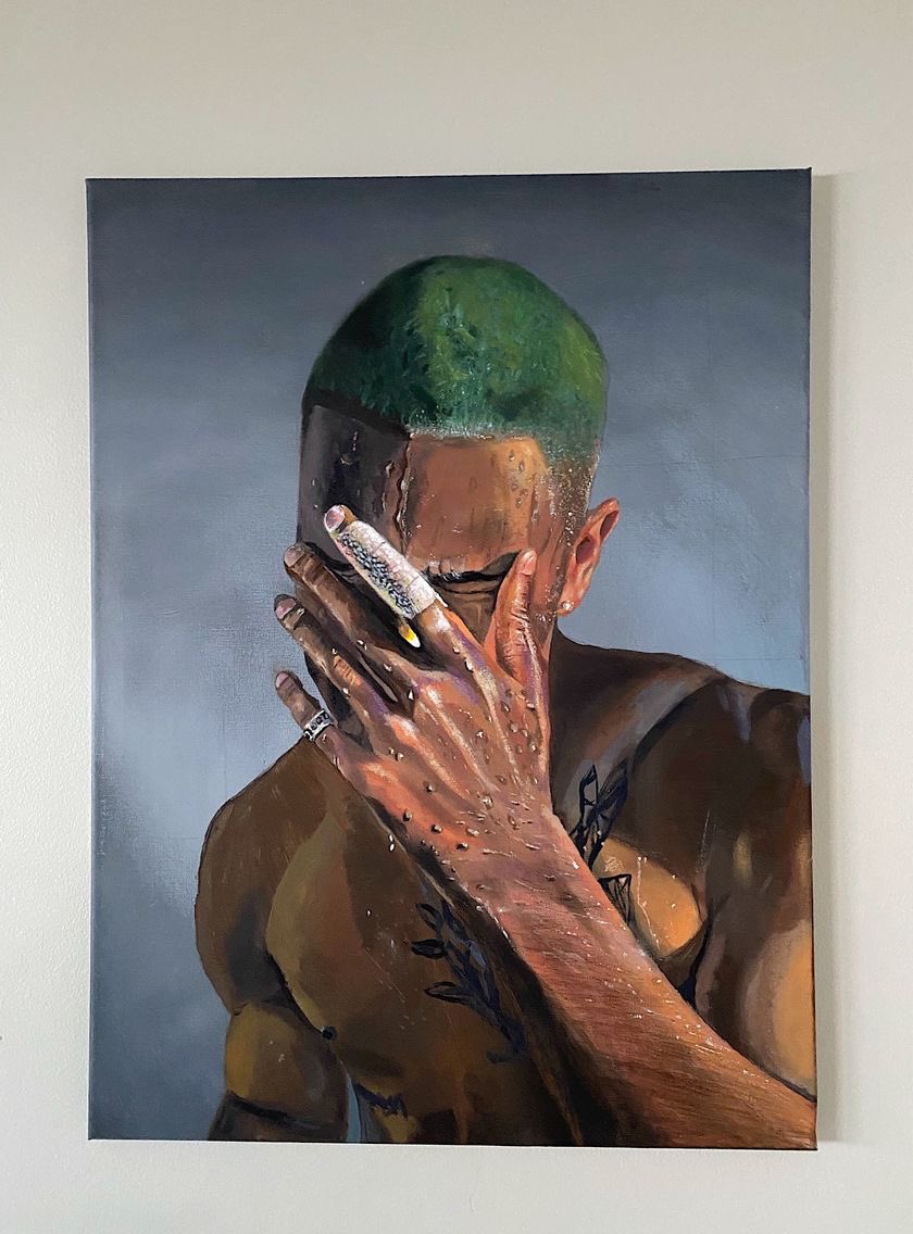 pixelgalsnft's tweet photo. gonna make my sick frank ocean painting into an #NFT 🔥 stay tuned #frankocean #WomenInNFTs https://t.co/1o8yFhzbqc