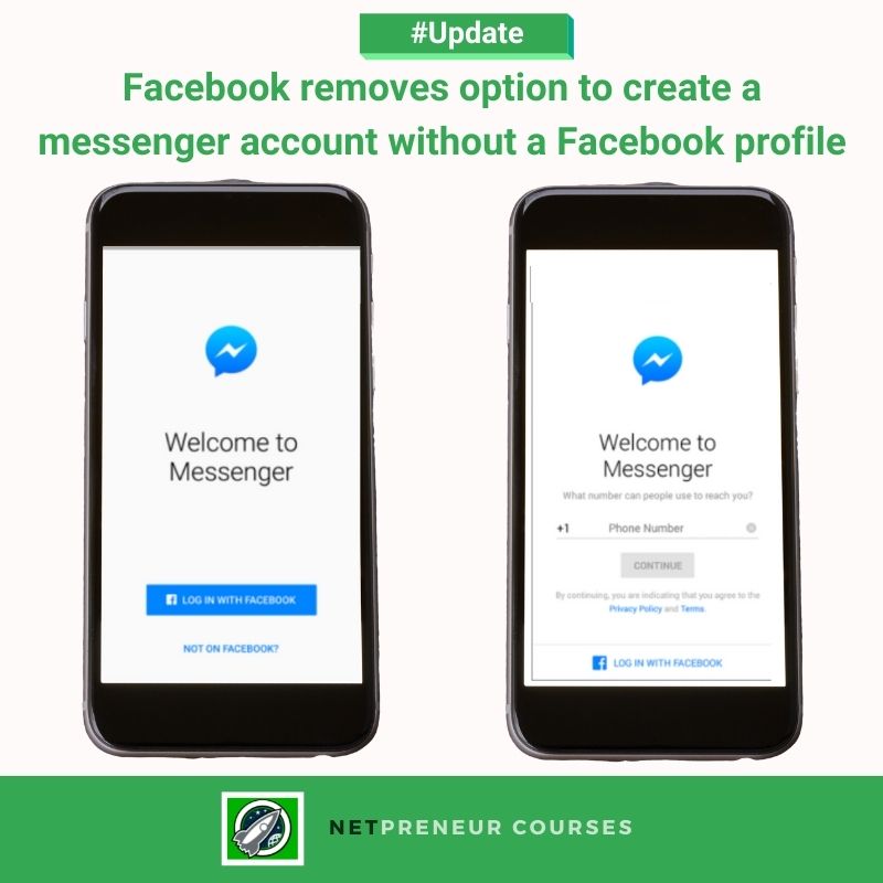 NetpreneurC's tweet photo. #netpreneur #netpreneurdigitalmarketing #netpreneurcourses #digitalmarketing #onlinemarketing #quote #quoteoftheday #digitalmarketingclassesinnagpur #digitalmarketingclassesNagpur. 
Facebook removes option to create a messenger account without a Facebook profile . https://t.co/SfKmbskMz4