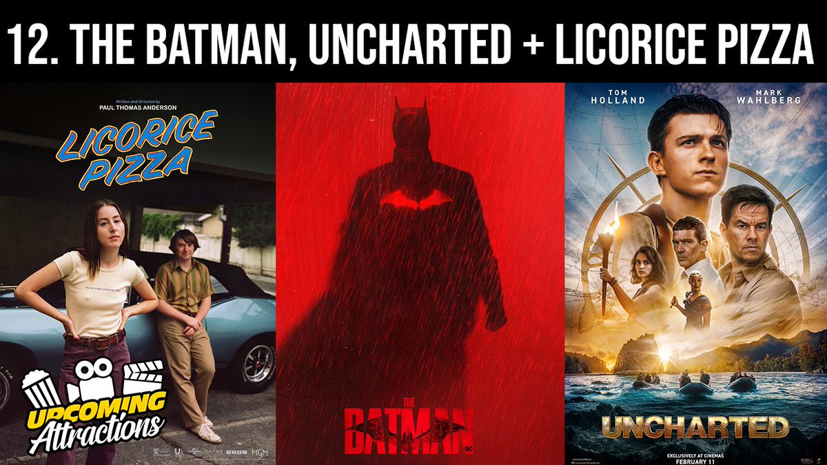 upcomingpod's tweet photo. 🎧 EPISODE #12 AVAILABLE NOW! 🌟
This week we talk @BulletTrain #TheBubble @TheBatman @licoricepizza @unchartedmovie + more!

YouTube: https://t.co/9FPZxLaK2v
Apple Podcasts: https://t.co/slgncr9mch
Spotify: https://t.co/omaENB7ki2 https://t.co/v8zxniDxk5