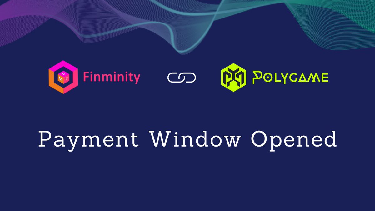 finminity's tweet photo. 🔮 Finminity x Polygame Payment Window Open 🔮

🎖 We would like to inform you that you can now proceed to complete your payment for the @PolygameNFT IDO. Ensure you have verified your tier and given consent. 

🚀 Happy investing! https://t.co/vA5Yb5GBou