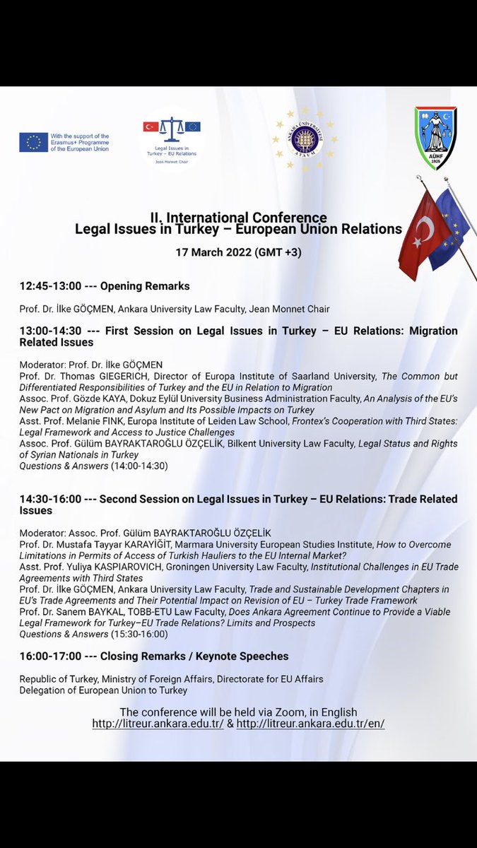 Please join us on Wednesday and Thursday for two int’l conferences👇🏻