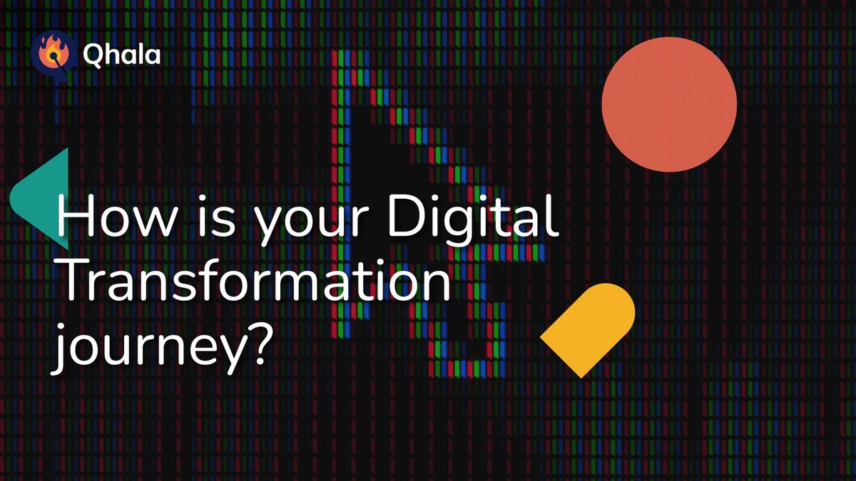 QhalaHQ's tweet photo. The digital revolution that's upon us is an enormous threat to a lot of businesses, but it also can be a tremendous opportunity for those who leverage the new ways of operating.
How is your Digital Transformation journey?
#TransformWithQhala #Research https://t.co/QPIucO6LPL