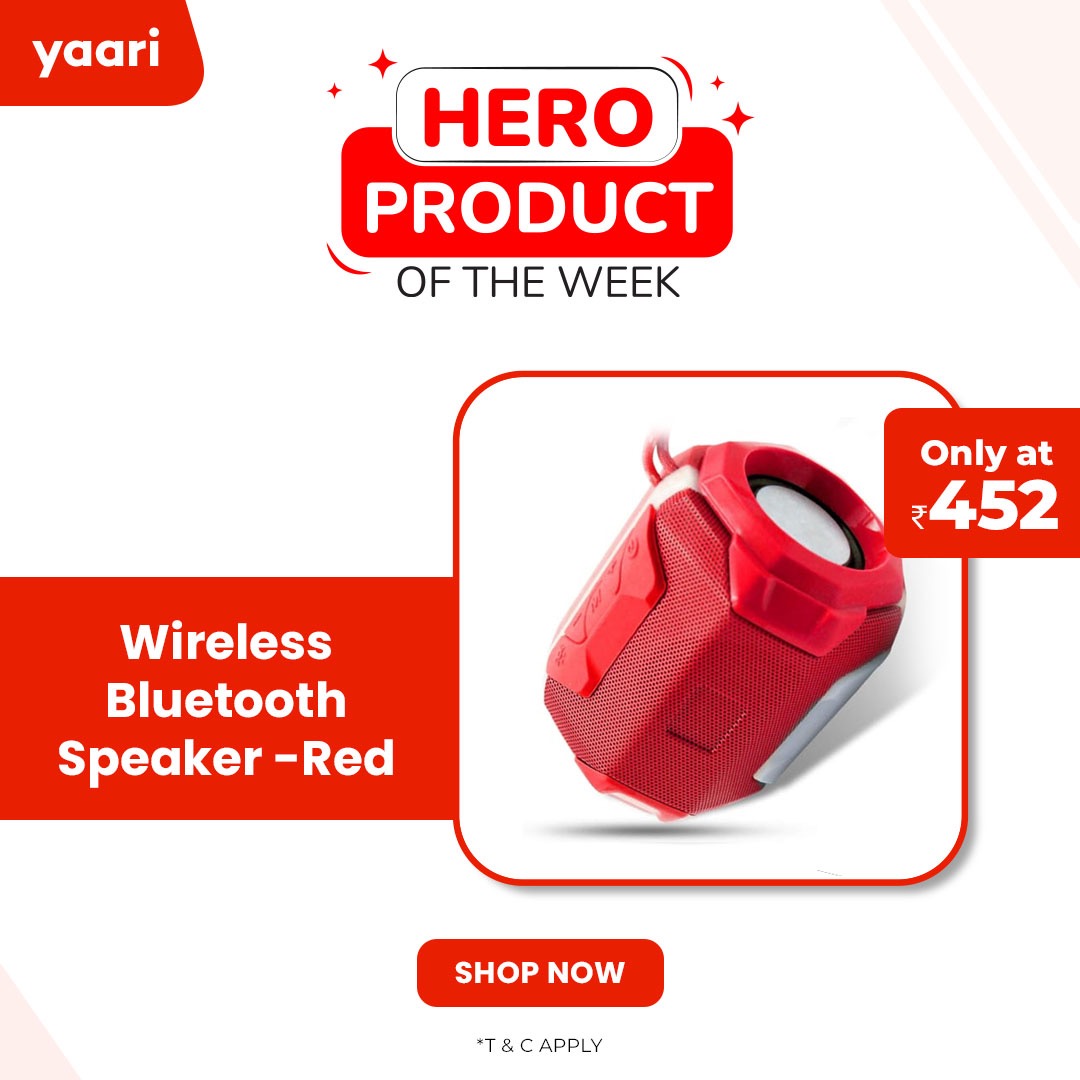 The music is only as good as your Speakers!
Don't buy mediocrity. Grab the Best!

#Yaari #Yaariapp #Onlineshopping #Shoppingapp
#BluetoothSpeakers #FeelTheMusic #Speakers