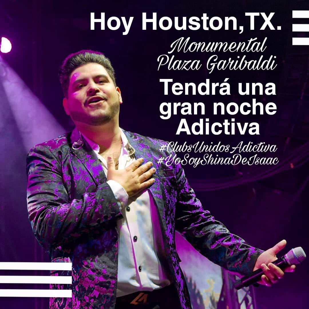 garatelua's tweet photo. ✨Hoy Domingo 13 de Marzo 2022✨
Se presenta @adictivaoficial  #MásAdictivosQueNunca en Houston,Texas en 💜🎤🎼 Será una gran #NocheAdictiva #YoSoyShinaDeIsaac #LSDI #SiTeMirara  ✨ #ClubsUnidosAdictiva✨
#admiramosavariosmúsicosperosolounoserobónuestrocorazón Isaac @promo_vero https://t.co/zUlDRSf2z3
