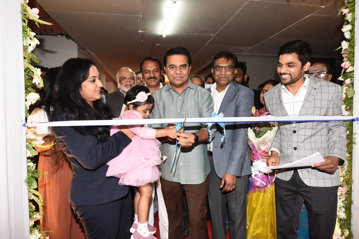 MinisterKTR's tweet photo. IT and Industries Minister @KTRTRS formally inaugurated @Gramener’s new state-of-the-art development and research office in Hyderabad. Gramener is a New Jersey-based data science and storytelling company. https://t.co/6YLuOrONFm