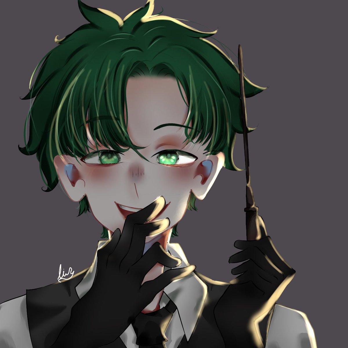 MargaretAnab's tweet photo. Deku on slytherin 🐍
#ibisPaintX  #digitalart #BNHA #IzukuMidoriya https://t.co/8rmXCRZTgF