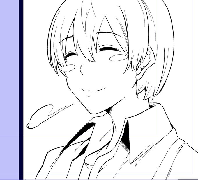 8億年ぶりくらいに優男イケメン描いてる 