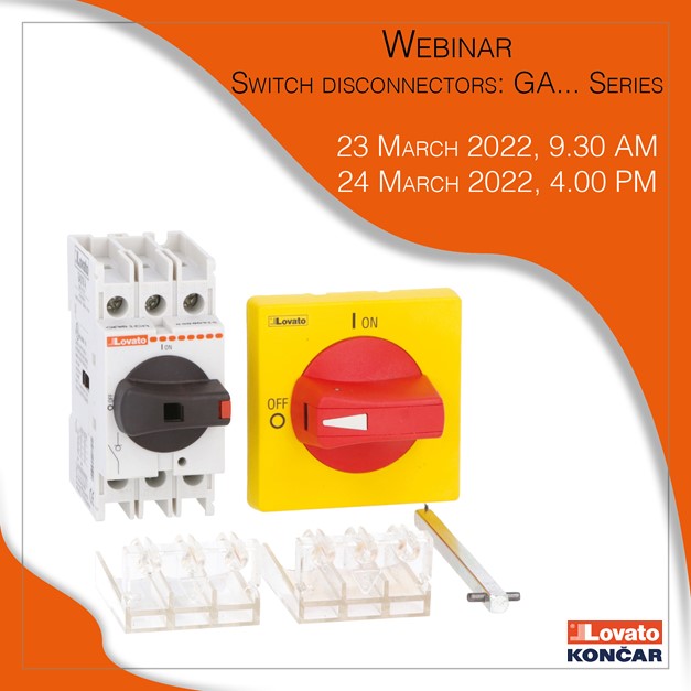 LovatoHrvatska's tweet image. 👨‍💻LOVATO Electric serija GA… ima nekoliko zanimljivih značajki za proizvođače razvodnih ormara, veletrgovce i proizvođače originalne opreme (OEM). Ne propustite sljedeći webinar na ovu temu 23. i 24. ožujka. Prijava: ▶️ academy.lovatoelectric.com/academy/switch… #lovatoelectric #switchdisconnector