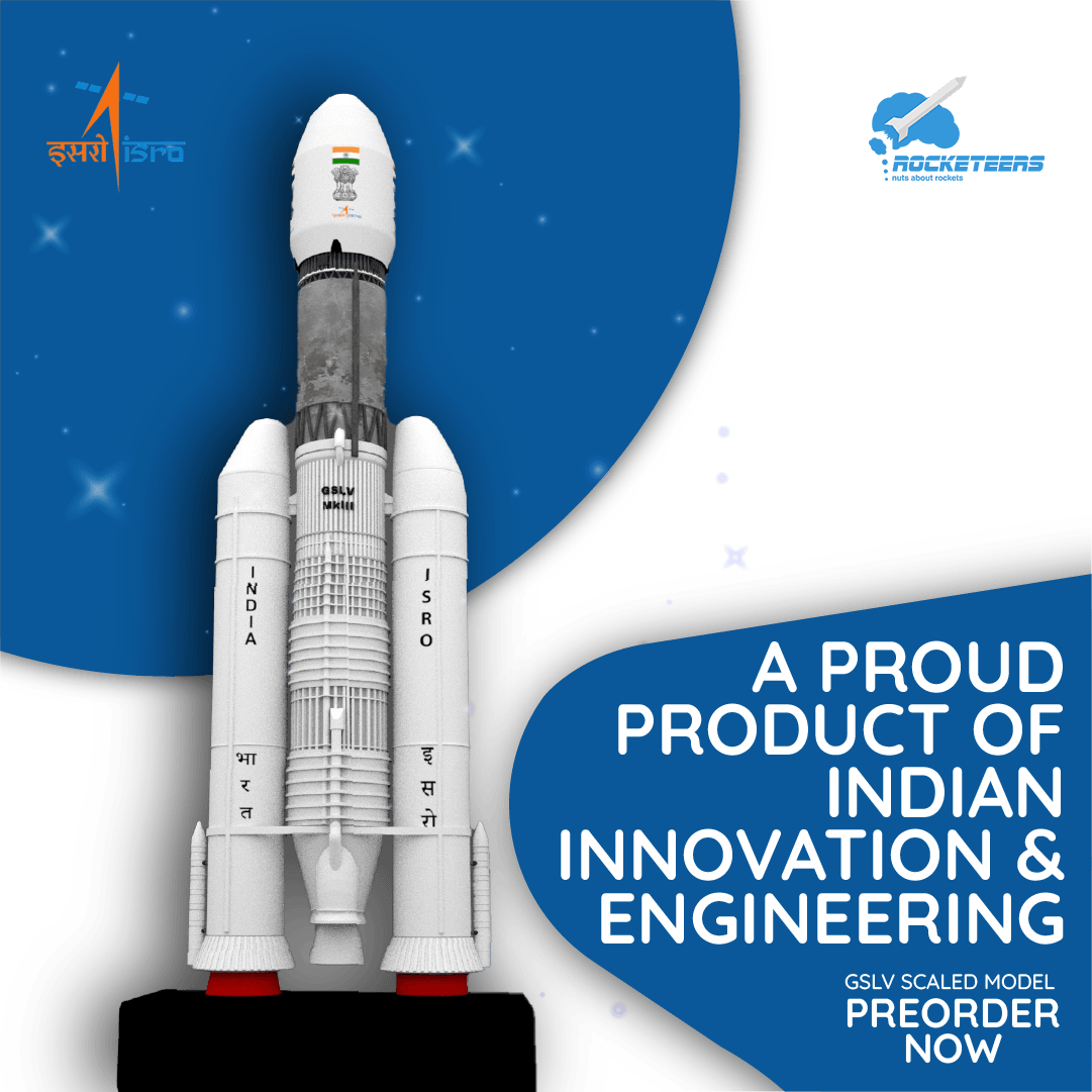 rocketeersindia's tweet photo. Check out the #GSLV #ScaledModel by #Rocketeers! It's a perfect replica of India's most advanced rocket and it's perfect for educational purposes or display purposes. It's built with high-quality materials and craftsmanship, and it's sure to impress anyone who sees it. https://t.co/H0ApR3wsVA