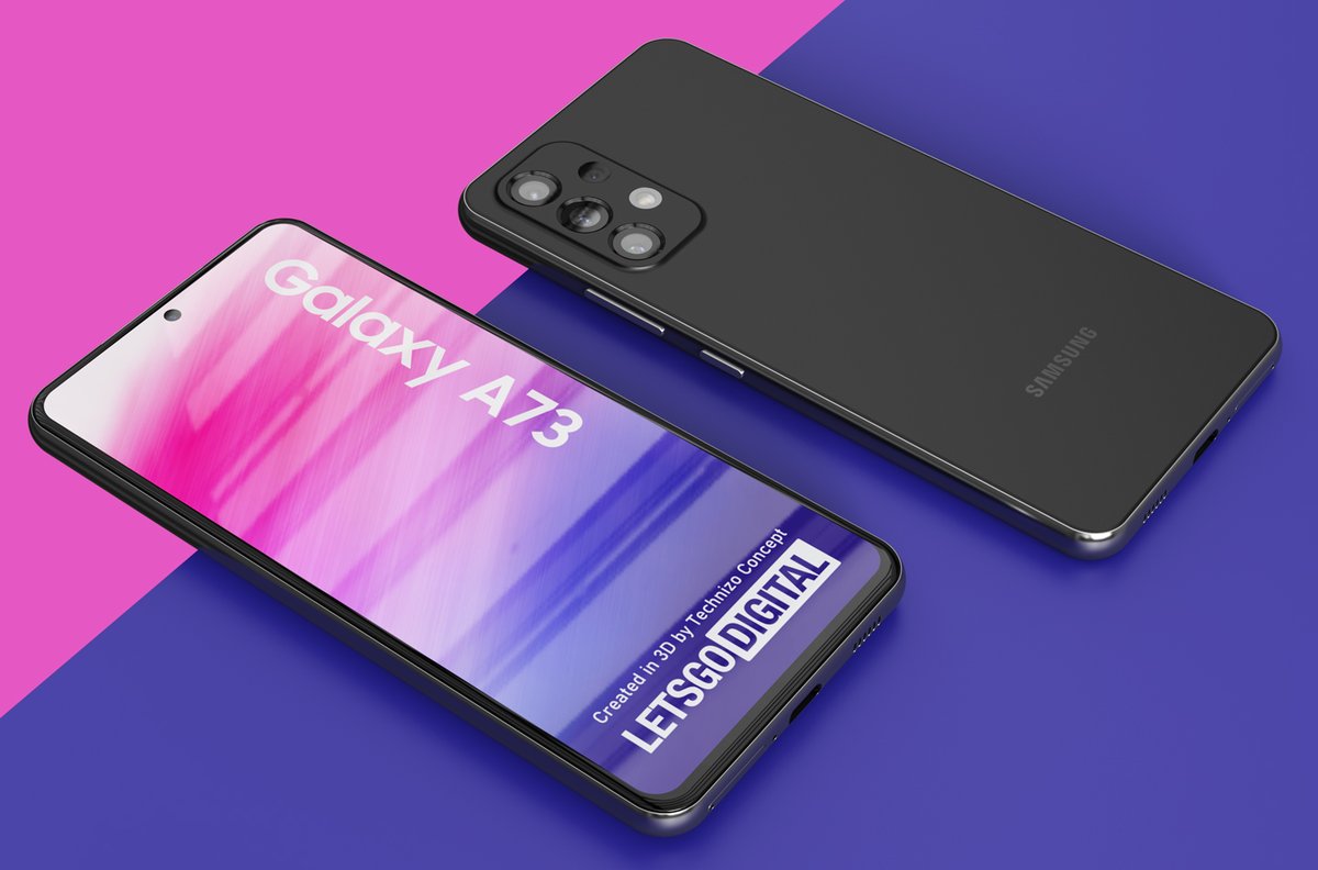 Samsung Galaxy A73 5G (A-Series 2022) 🔥
nl.letsgodigital.org/smartphones/sa…

3D product renders created by <a href="/TechnizoConcept/">Technizo Concept</a> 👌

#Samsung #GalaxyA73 #SamsungGalaxyA73 #SamsungA73