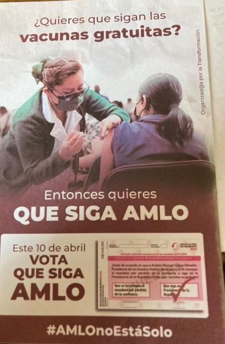 badamarmol's tweet image. Que asco de propaganda @DiputadosMorena @lopezobrador_ tienes a los niños sin vacunar por que ellos no votan pero sus papás, abuelos, tíos, primos si! Te estás metiendo con el sector equivocado. Ni un voto ni antes ni ahora @HLGatell