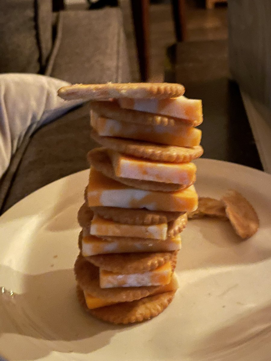 QSnackz's tweet photo. The Leaning Tower of Cheeza. #simplesnackz #offgrid #lakesnackz #isolatedsnackz https://t.co/fAnr19tbV2