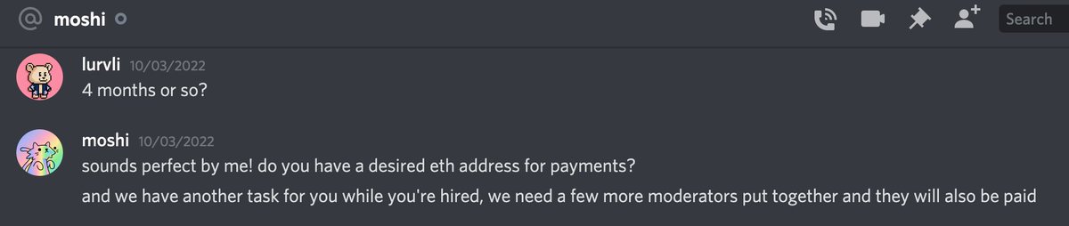 lurvli1's tweet photo. 4. Requesting you to hire more mods so you bring in more candidates for them to scam 👀 https://t.co/IwlbNWrk8Y