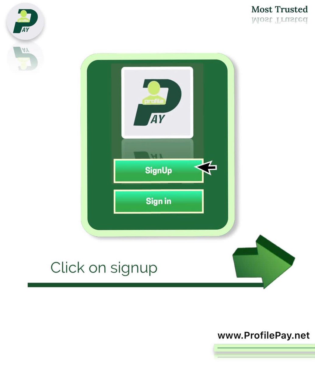 Profile_Pay's tweet photo. How To Sign Up #ProfilePay https://t.co/lP86bLH5t3