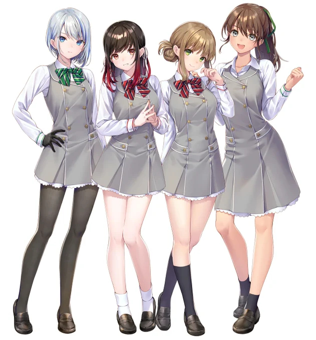 ジーニアス様の「High School Vampire Girlfriend」というアプリの立ち絵描かせていただきました!🦇 