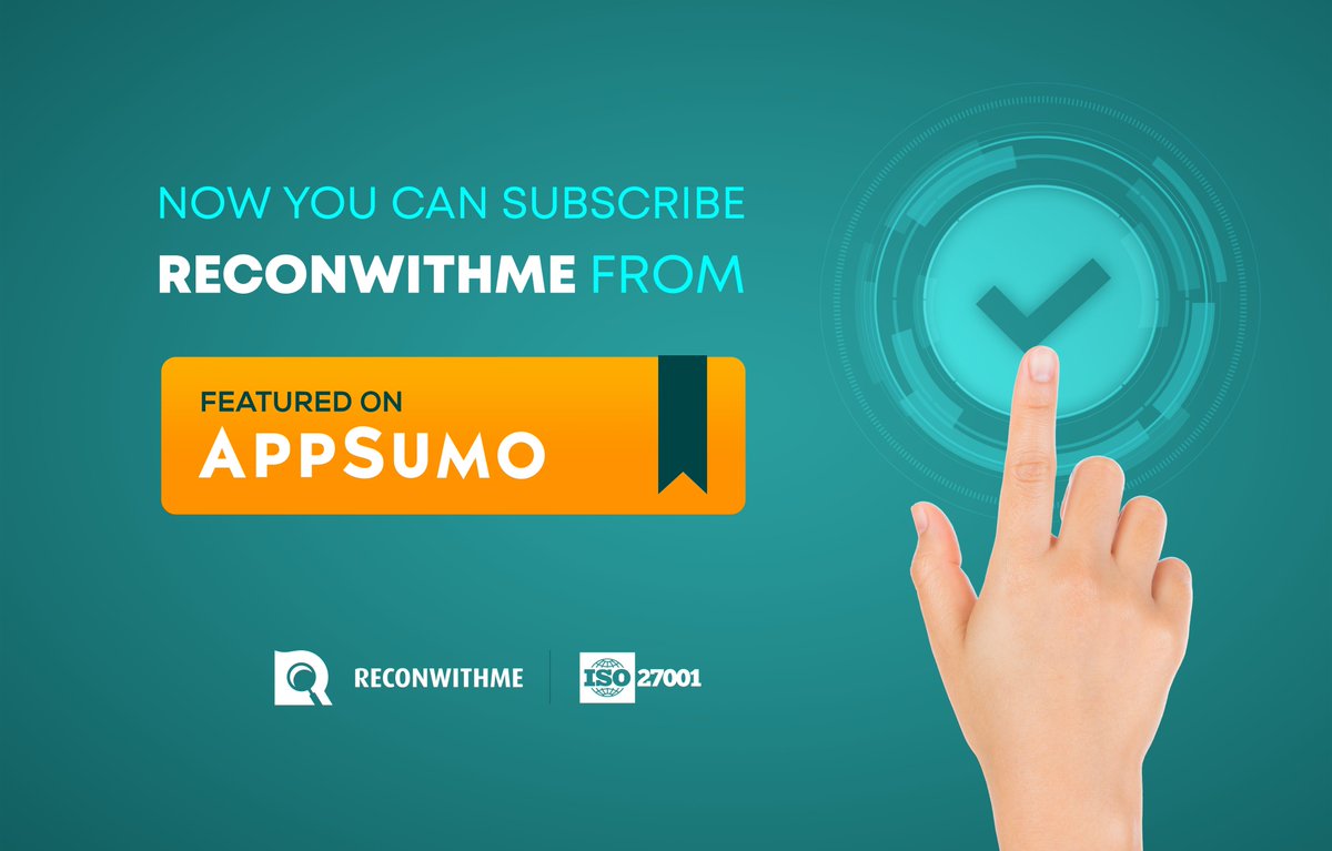 ReconWithMe's tweet photo. We launched ReconwithMe on @AppSumo! Check it out. 
https://t.co/z7oHkZCzaT #AppSumo #Launched #Product https://t.co/4QpI1KVKYS