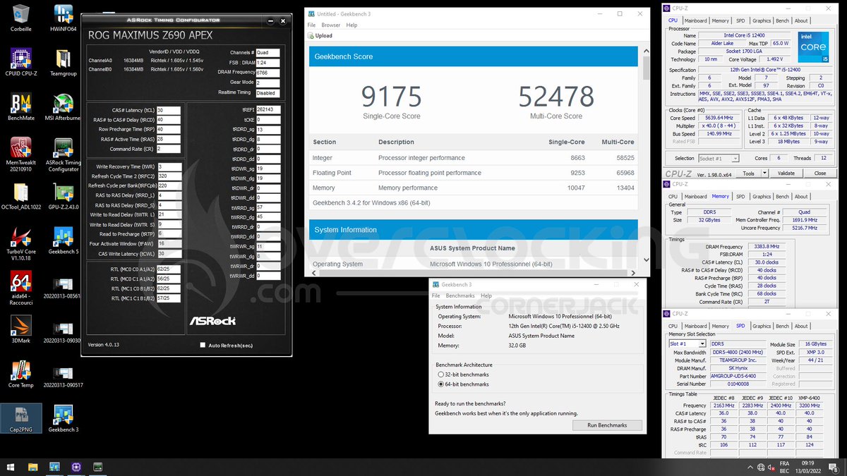 overclex's tweet photo. Après le i3-12100F, c'est au tour du i5-12400 de se faire un passage sous DOD ❄️ #overclocking #nonK #AlderLake 
▶️ https://t.co/fWNrhwAJza
@IntelFrance @Overclocking_Fr @ASUS_ROG_FR @TeamGroup_JP https://t.co/HT4kI6a99h