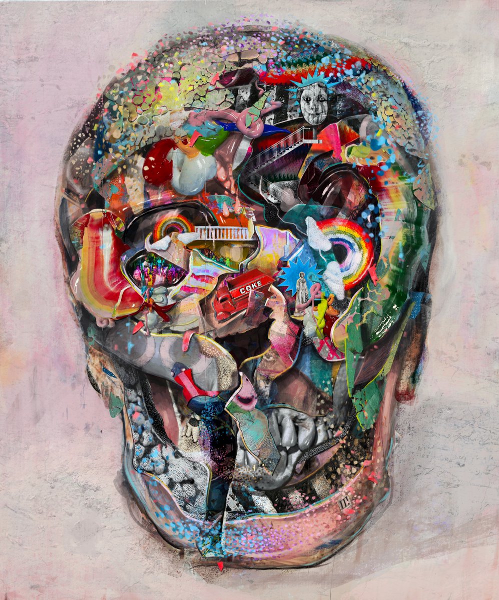 mfwArt's tweet photo. Will Mint Skull lll 'Rainbow Land' @hashaxis in around 8 - 10 hours. Will Mint with secret memo for 24 hours as I know there are a few of you queued up for this one. Just DM me for the code. #nft #hbar #nftcollectors #nftcollection #nftskull #nftart https://t.co/I7JcXMcvvs