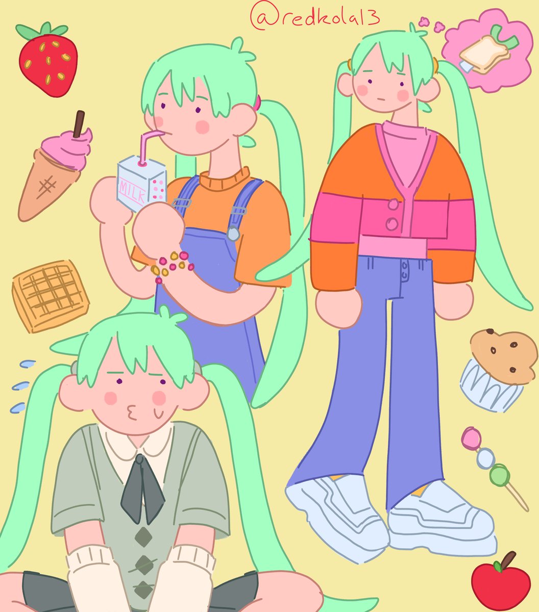 redkola13's tweet photo. #VOCALOID #vocaloidart #Miku #HatsuneMiku  #kidcoreart #anime #illustration #animeart #vocaloidmiku #cuteart #art #artwork #図 #digitalart #digitalillurstion #myart #mystyle #pastelcore #kidcore #cutcore #kidcorefashion #fashionart #foodart #巡音ル #cuteoutfits #foodillustration https://t.co/auEX45k7qZ