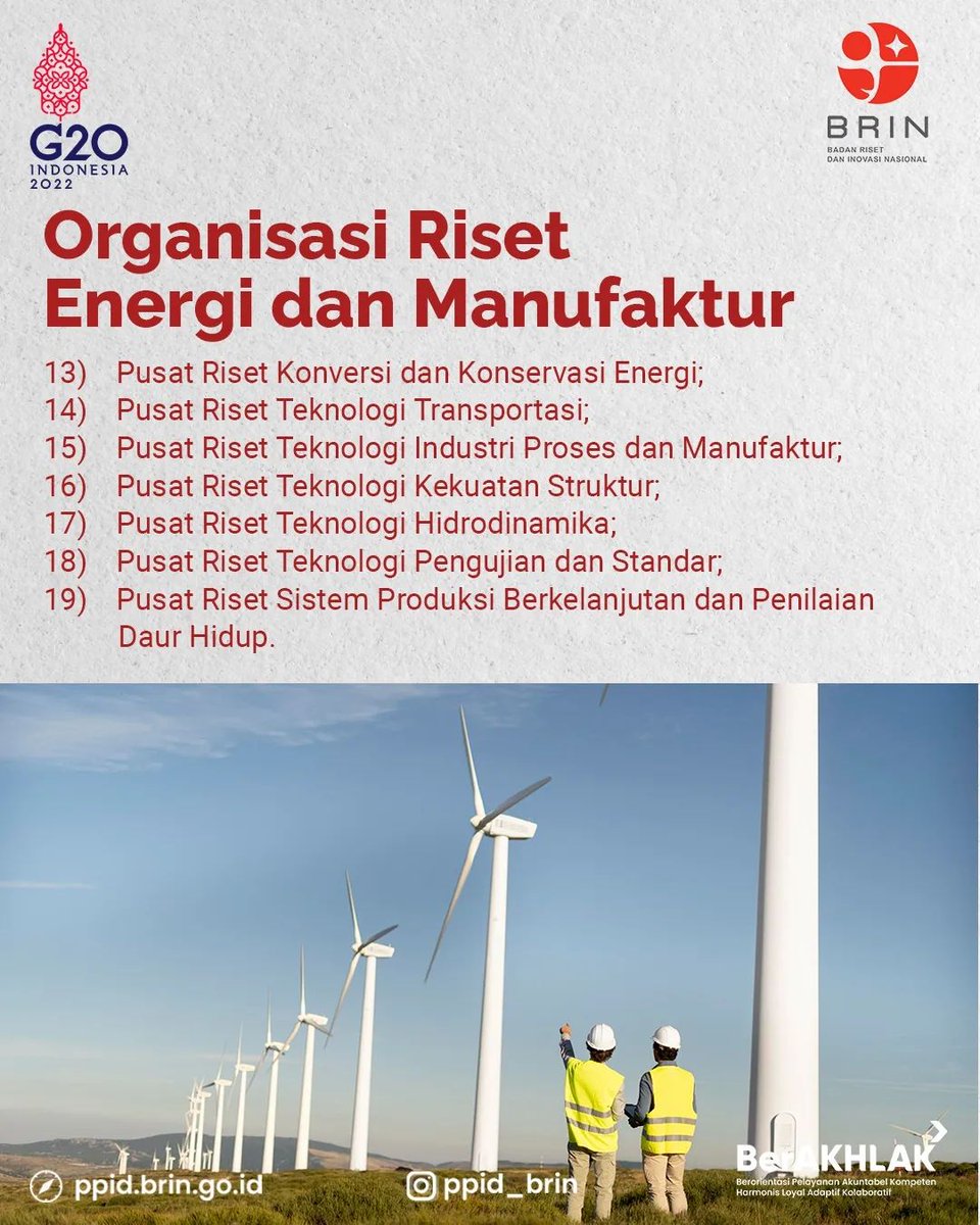 Technology - Badan Riset dan Inovasi Nasional tweet media
